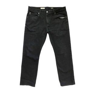 AG Adriano Goldschmied The Graduate Straight Jeans Black Size 36 x 32 (29)